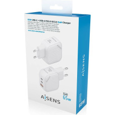 Wall Charger Aisens ASCH-65W3P026-W White 65 W (1 Unit)