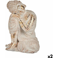 Decorative Garden Figure Buddha Polyresin 23 x 33 x 26 cm (2 Units)