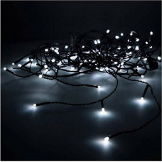 LED aizkaru gaismas EDM Icicle Easy-Connect Balts (200 x 50 cm)