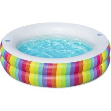 Inflatable Paddling Pool for Children Bestway Rainbow 206 x 206 x 51 cm