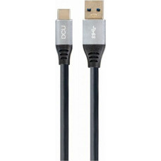 USB A to USB C Cable DCU Black (1,5M)