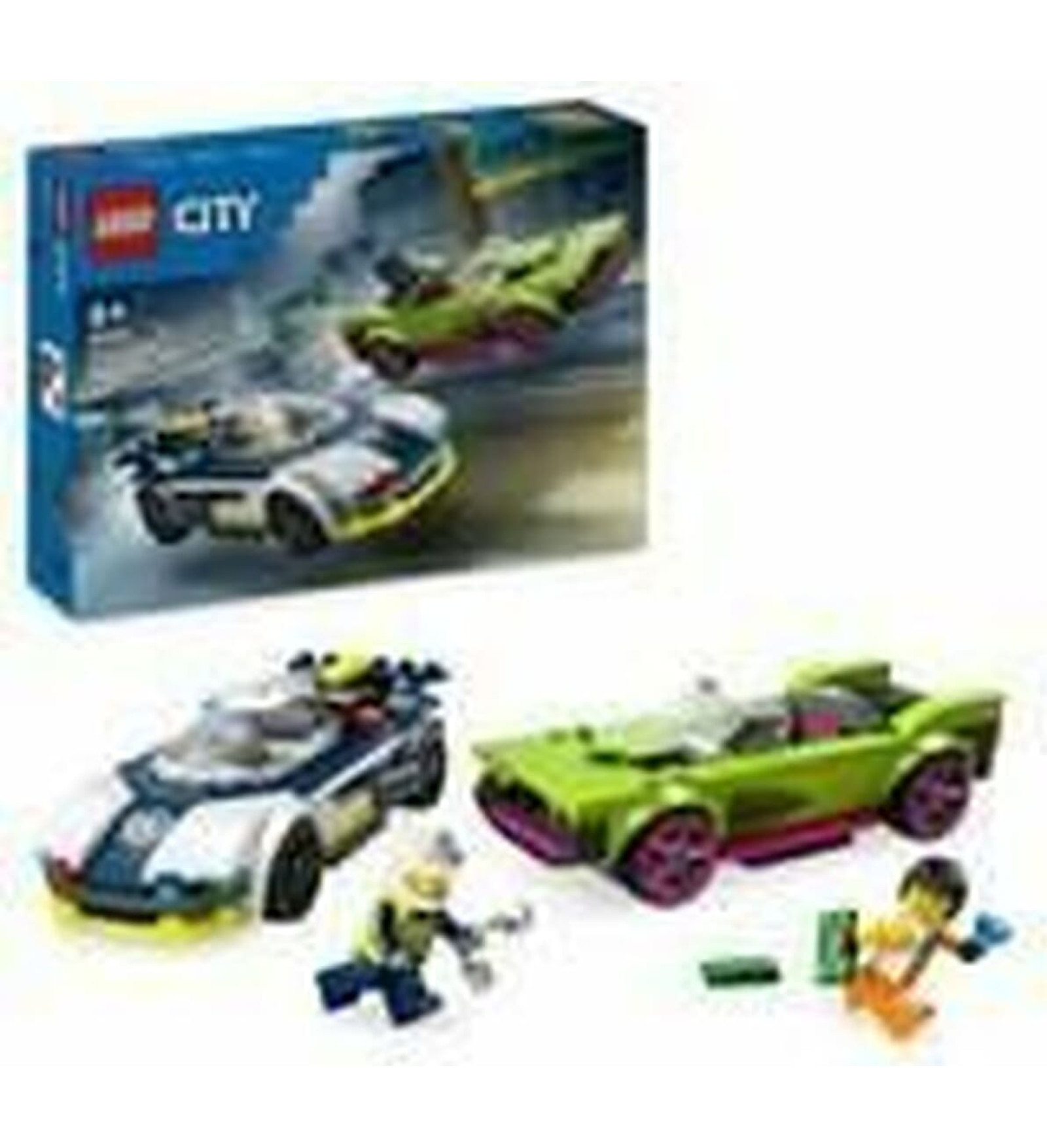 Playset Lego 60415 Police Car and Power Sport Car