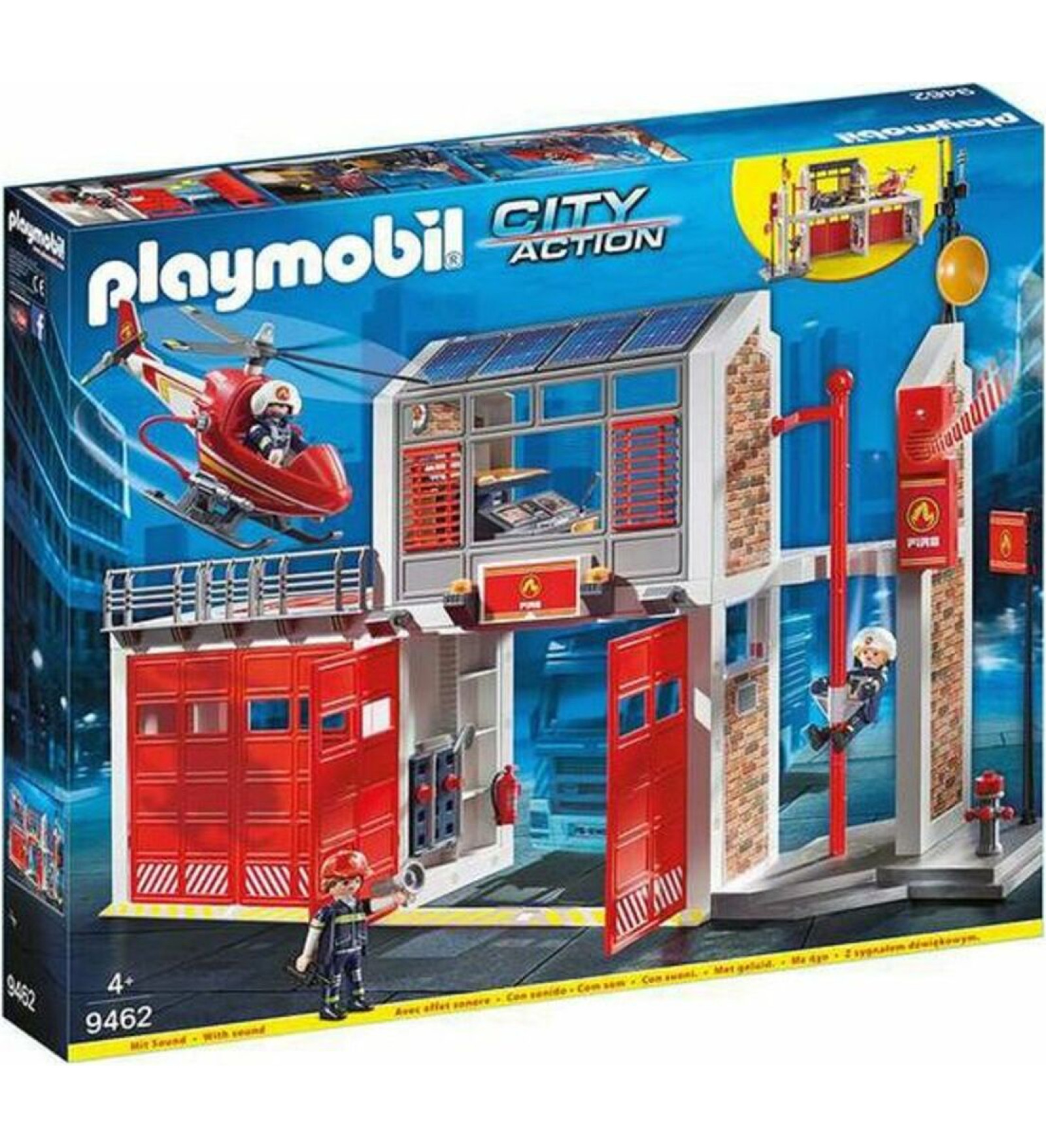 Playset City Action Fire Station Playmobil 9462