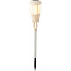 Garden Torch Lumineo Solar White wicker 61 x 10 cm