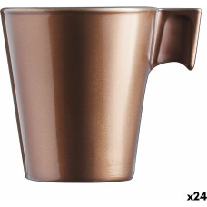 Mug Luminarc Flashy Light brown 80 ml Glass (24 Units)