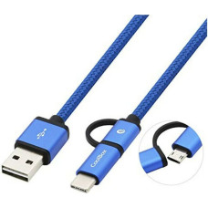 USB Cable to Micro USB and USB C CoolBox COO-CAB-U2MC