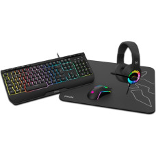 Pack Gaming Krom Kenya Spāņu Qwerty Melns Daudzkrāsains