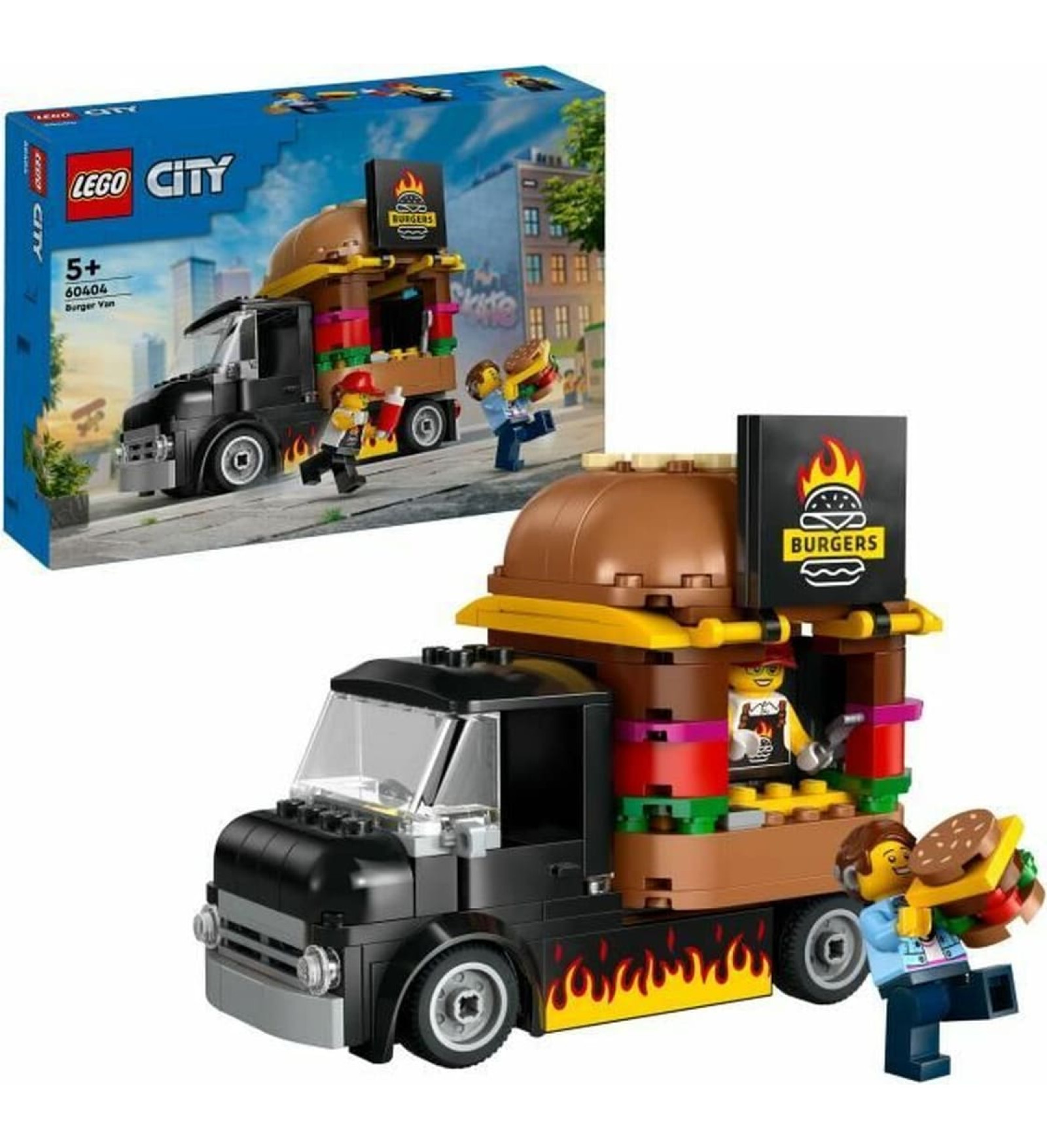 Playset Lego 60404 Hamburger truck