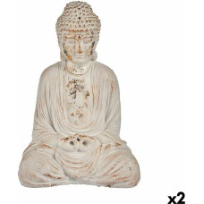 Decorative Garden Figure Buddha Polyresin 22,5 x 40,5 x 27 cm (2 Units)