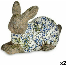 Decorative Garden Figure Rabbit Polyresin 20 x 29 x 40,5 cm (2 Units)