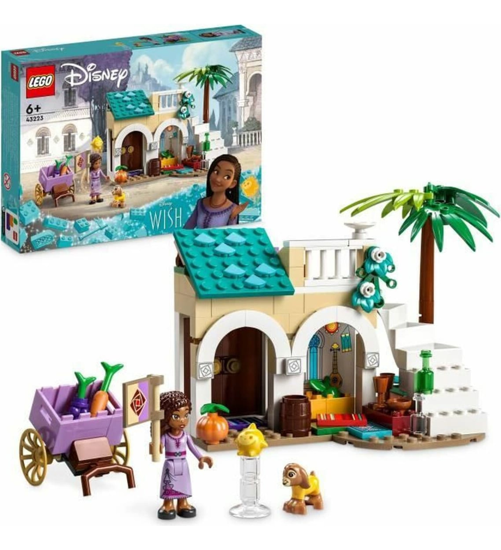 Playset Lego Disney Wish 43223 Asha in Rosas Town 154 Daudzums