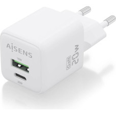 Wall Charger Aisens ASCH-20W2P010-W White 20 W (1 Unit)