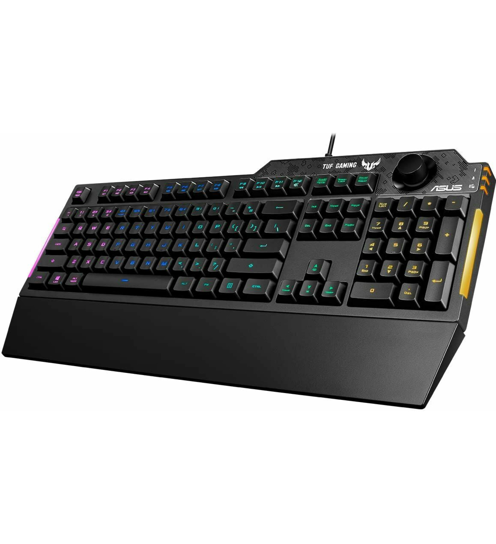 Spēļu Klaviatūra Asus TUF Gaming K1 Spāņu Qwerty Melns