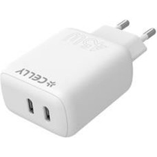 Wall Charger Celly TC2USBC45WWH White 45 W