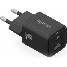 Sienas Lādētājs Aisens ASCH-30W2P021-BK Melns 30 W (1 gb.)