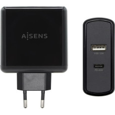 USB Wall Charger Aisens ASCH-2PD45A-BK 57 W Black USB-C