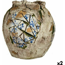 Decorative Garden Figure Vase Polyresin 27 x 27 x 27 cm (2 Units)