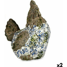 Decorative Garden Figure Chicken Polyresin 22,5 x 39 x 34 cm (2 Units)