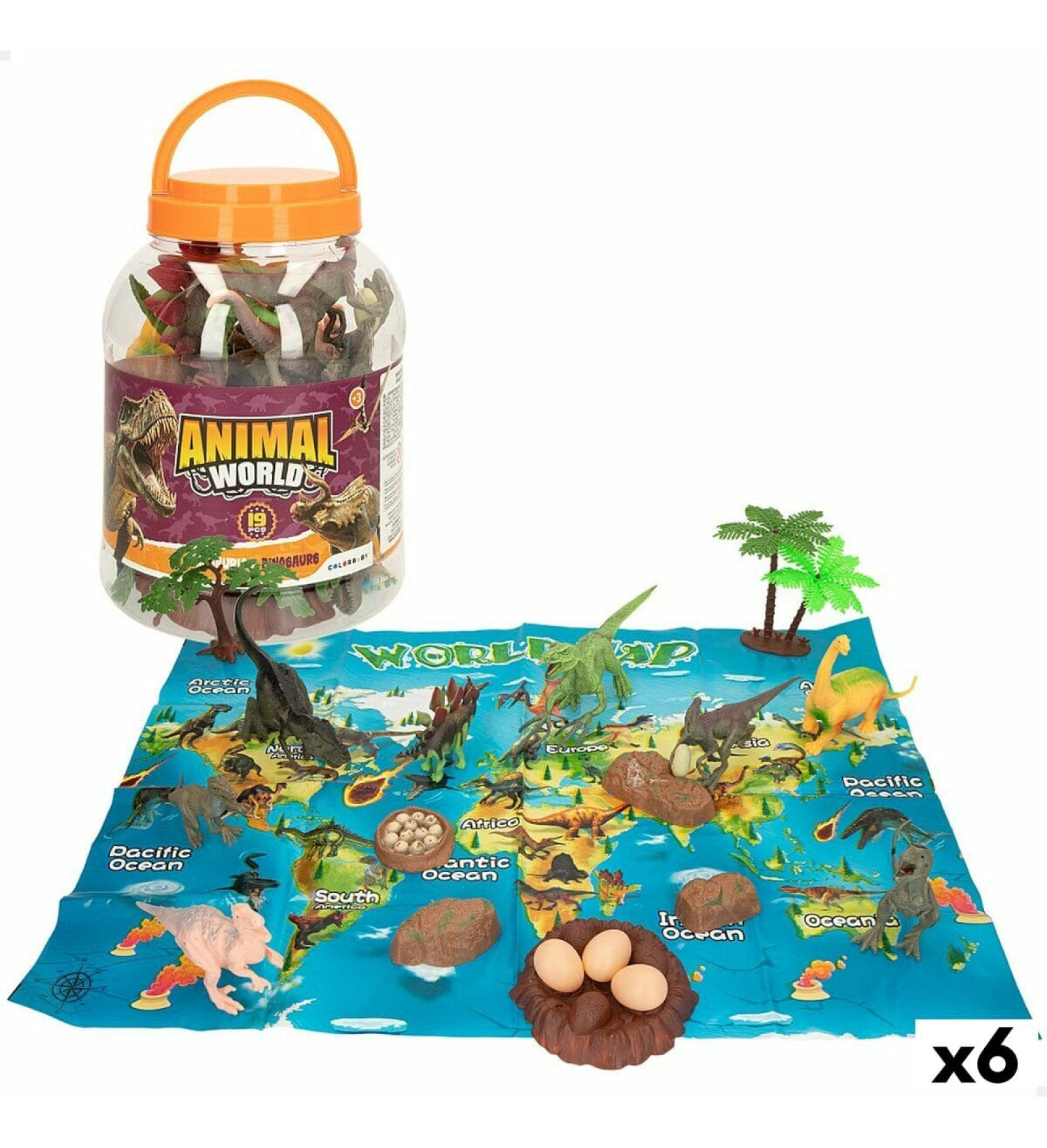 Playset Colorbaby 19 Daudzums 6 gb. 17 x 9 x 6 cm Dinozauri