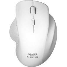 Pele Mars Gaming MMWERGO Ratón Inalámbrico Ergonómico Blanco 3200 DPI