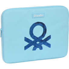 Laptop Cover Benetton Sequins Light Blue (34 x 25 x 2 cm)