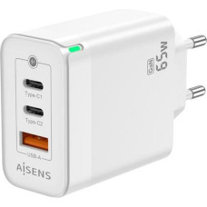 Wall Charger Aisens Gan White 65 W