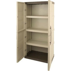 Cupboard TOOD 70 x 39 x 165 cm Beige Grey Resin 60 Kg 70 x 39 x 165 cm