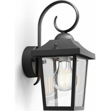 Wall Light Philips 17236/30/PN Black Aluminium 60 W E27 Lantern (1 Unit)