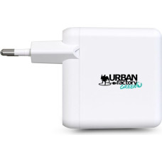 Wall Charger + USB C Cable Urban Factory GSC65UF White