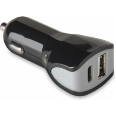 Car Charger Celly   Black 17 W