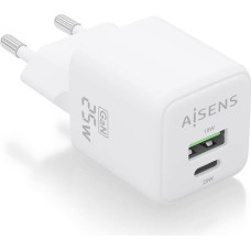 Wall Charger Aisens ASCH-25W2P014-W White 25 W (1 Unit)