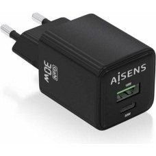 Wall Charger Aisens ASCH-30W2P038-BK Black 30 W (1 Unit)