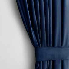 VELVET kardin indigo värvi klassikalises stiilis teip sametmaterjal 140x245