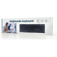 Keyboard GEMBIRD KB-UM-107 Qwerty US Black