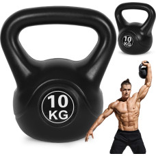 Kettlebell virdulys 10 kg, skirtas mankštai su hanteliu, svoriu apkrova fitneso svoriu