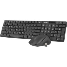 Keyboard and Mouse Natec Stingray Black QWERTY Qwerty US