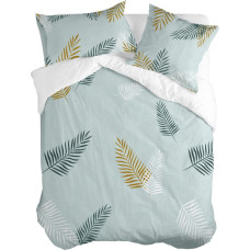 Nordic cover HappyFriday Blanc Foliage Mint Multicolour 140 x 200 cm