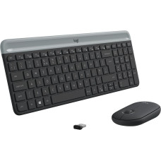 Keyboard and Mouse Logitech MK470 Grey Graphite Qwerty US